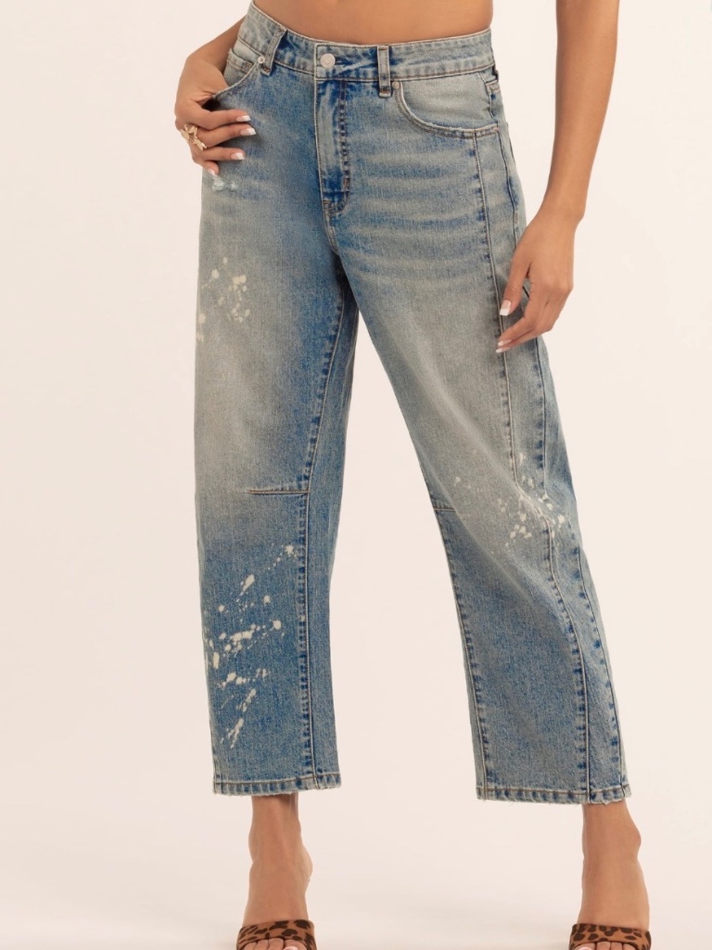 Jessica Simpson Women's and Women's Plus Cherry Barrel 5 Pocket Jeans - Picture 6 of 6